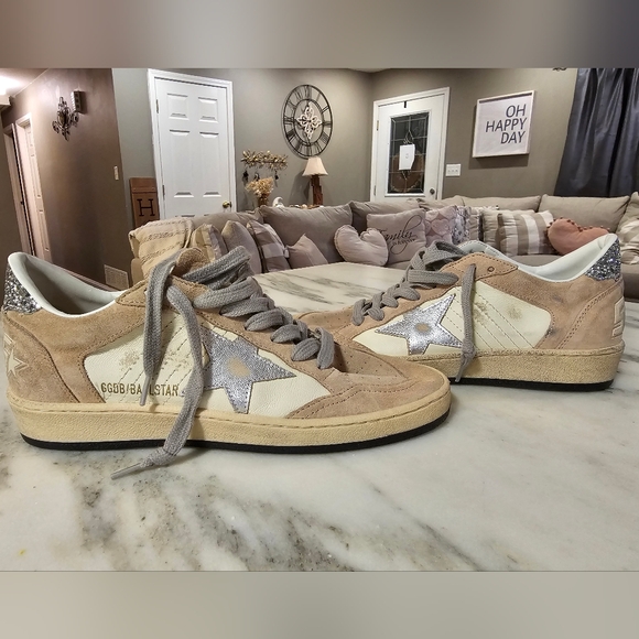 Golden Goose Suede Glitter Ball Star - Picture 1 of 6